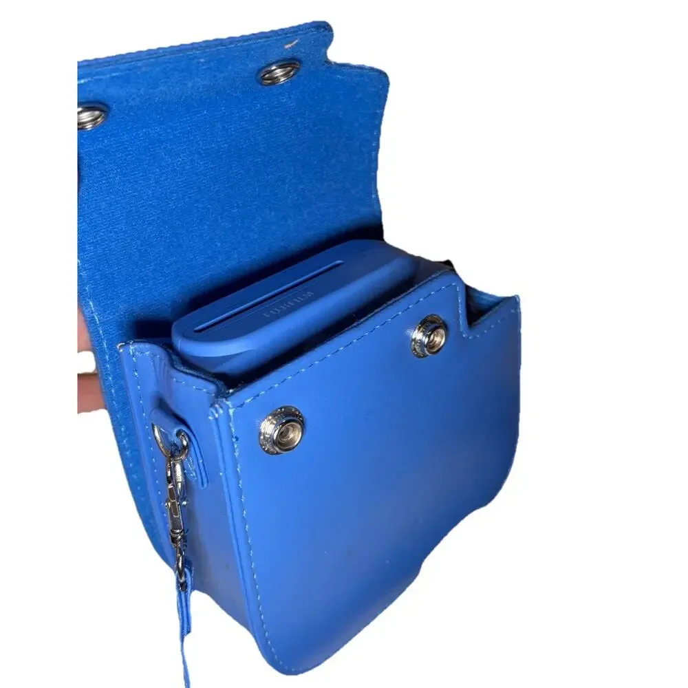 Fujifilm Instax Mini 9 - Cobalt Blue Instant Film Camera With Custom Case